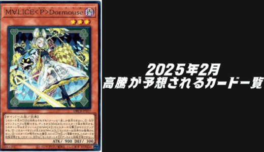 2025年2月にシングル価格の高騰が予想されるカード6選！【遊戯王OCG】