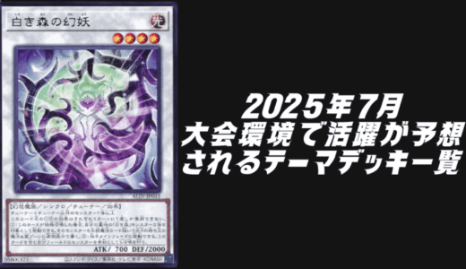 2025年7月に大会環境で活躍が予想されるテーマデッキ5選！【遊戯王OCG】